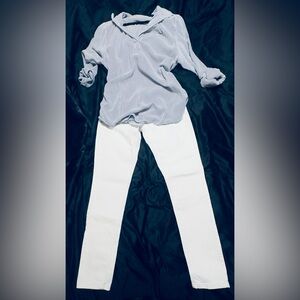 Levi’s Coastal Chic Bundle! Straight Leg Jeans•STREET ONE Top- Size 7 and M